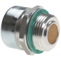 Filler breather with filter in the bottom