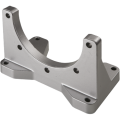 Motor flange with support
