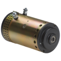 Direct current motor with fan