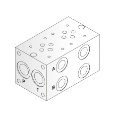 Oleodinamica 2MP ES 06-12-38-4 CETOP 3 parallel manifold