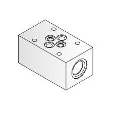 Oleodinamica 2MP ES 610-15-02 CETOP 3 SAE 08 modular housing