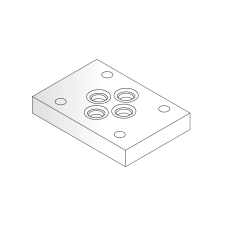 Oleodinamica 2MP ES 06-00-10 CETOP 3 end plate