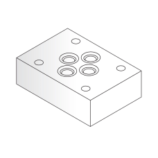 Oleodinamica 2MP ES 06-00-20-2 CETOP 3 end/connection plate