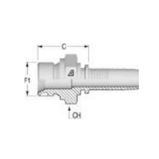 ALFAGOMMA BSP male 60° flare hose insert H1210510-030200