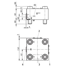 Bosch Rexroth LFA25D-7X/F logic cartridge control cover