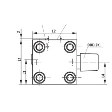 Bosch Rexroth LFA32DB2-7X/315 manual pressure pilot control cover Bosch Rexroth LFA32DB2-7X/315 manual pressure pilot control cover