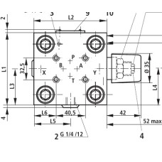 Bosch Rexroth LFA16DBW2-7X/315 pressure pilot cover with unloading-valve interface Bosch Rexroth LFA16DBW2-7X/315 pressure pilot cover with unloading-valve interface