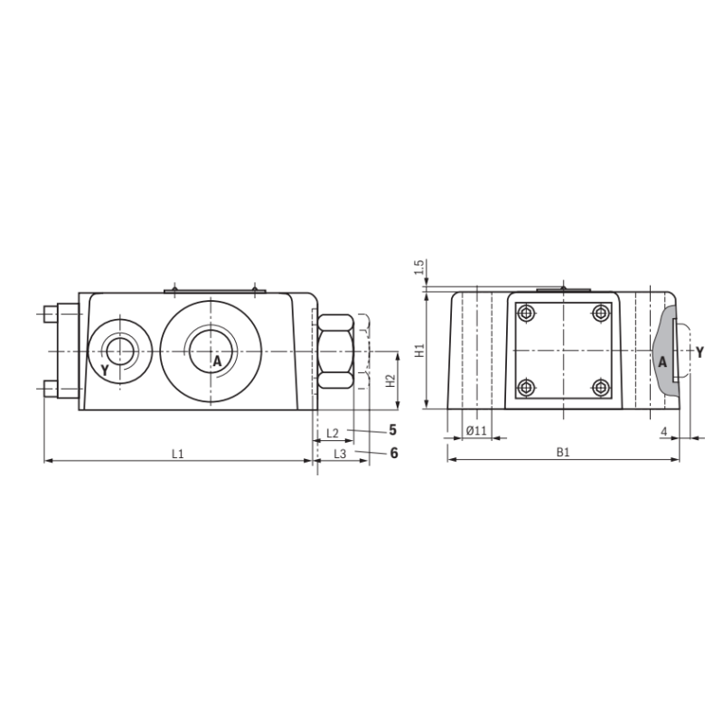 Bosch Rexroth SL10GA3-4X/V pilot-operated check valve