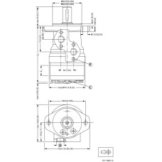 Danfoss OMR 100 151-0712 orbital hydraulic motor