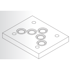 Oleodinamica 2MP ES100010 CETOP 5 end plate