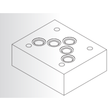 Oleodinamica 2MP ES1000202 CETOP 5 connection end plate