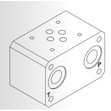 Oleodinamica 2MP ES6102038 CETOP 3 steel series modular plate