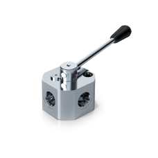 Oleodinamica Marchesini V0879/APCC closed-centre high-pressure three-way diverter valve