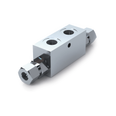 Oleodinamica Marchesini V0130 VBPDE 3/8 L 2 CC double pilot-operated check valve