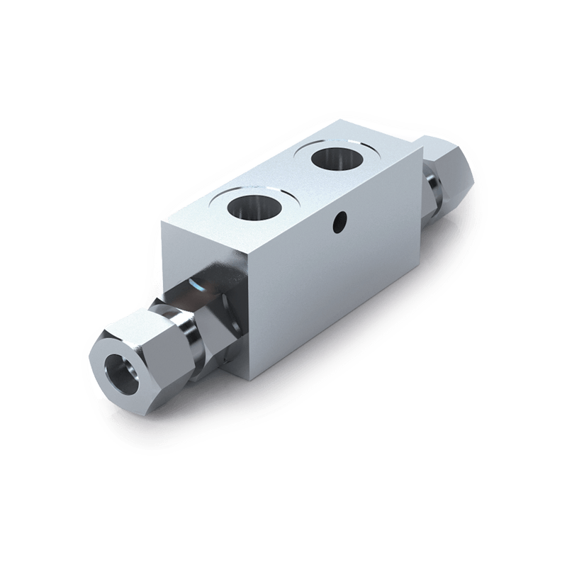 Oleodinamica Marchesini V0091 VBPDE 1/4 L 2 CEXC - 10L double pilot-operated check valve