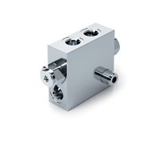 Oleodinamica Marchesini V0178/FLV VBPDE 1/4 A FLV double pilot-operated check valve