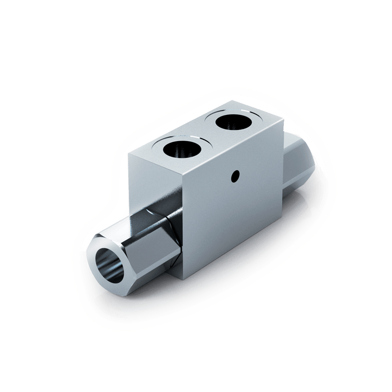 Oleodinamica Marchesini V0010 VBPDE 1/4 L double pilot-operated check valve