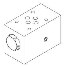 Oleodinamica 2MP MVS-06-FD-45-10 CETOP 3 flow divider-combiner sandwich valve