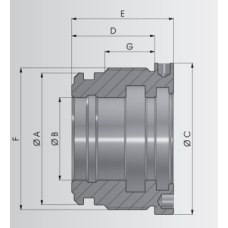 Naldoni e Biondi NBT003502516 hydraulic cylinder head Naldoni e Biondi NBT003502516 hydraulic cylinder head