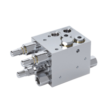 Oleodinamica Marchesini V0345 double-acting plough overturning and alignment valve — VRAP 70/80 DE SV