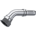 Stainless Steel BSP Swivel female 60° cone (45° Elbow)