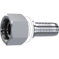 Stainless Steel Metric female swivel without o.ring 24° cone