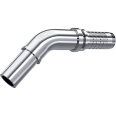 Stainless Steel DIN 2353 Metric standpipe ISO 8434-1 / DIN2353 fittings (45° Elbow) 843580602