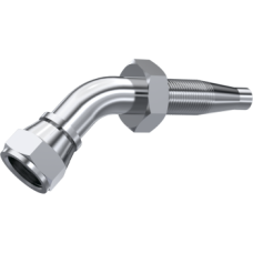 Stainless Steel 45° reusable Swivel female  thread JIC cone 37 ° Z3J45-07-04