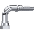 Stainless Steel BSP 60° cone Swivel female Interlock (90° Elbow) with o.ring
