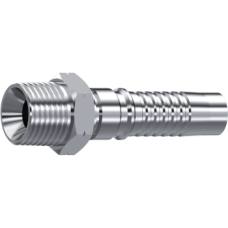 Stainless Steel NPT Male pipe straight Interlock Z641613232