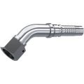 Stainless Steel BSP 60° cone Swivel female Interlock (45° Elbow) with o.ring wire nut