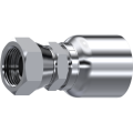 Stainless Steel 43-Series Hose Fittings One piece double hexagonal BSP female 60° cone