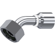 Stainless Steel 43-Series Hose Fittings One piece Metric female cone 24° (45° Elbow) 88306120604 Stainless Steel 43-Series Hose Fittings One piece Metric female cone 24° (45° Elbow) 88306120604