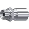 Stainless Steel One piece BSP male 60° cone