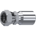 Stainless Steel One piece double hexagonal NPSM female 60° cone