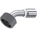 Stainless Steel One piece Metric female 24° cone (45° Elbow) Stainless Steel One piece Metric female 24° cone (45° Elbow)