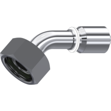 Stainless Steel One piece Metric female 24° cone (45° Elbow) 87306140804 Stainless Steel One piece Metric female 24° cone (45° Elbow) 87306140804