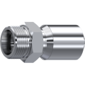 Stainless Steel One piece Metric male 24° cone