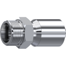 Stainless Steel One piece Metric male 24° cone 87203140804