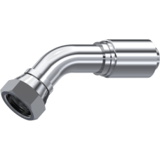 Stainless Steel One piece NPSM female 60° cone (45° Elbow) 862630404
