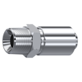 One piece fittings for smooth PTFE