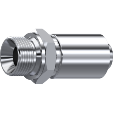 Stainless Steel One piece BSP male 60° cone 851120404