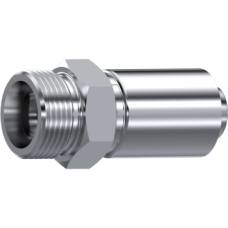 Stainless Steel One piece Metric male 24° cone 85203140804