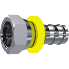 Stainless Steel BSP Swivel female 60° cone 891000404