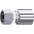 Stainless Steel One piece Metric swivel female 24° seat with o.ring