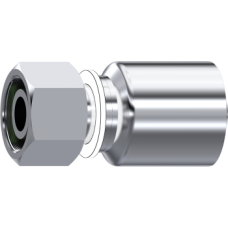 Stainless Steel One piece Metric swivel female 24° seat with o.ring Z68204302010