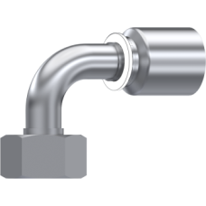 Stainless Steel One piece Metric swivel female 24° seat with o.ring (90° Elbow) Z68205302012