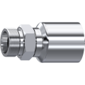 Stainless Steel One piece Metric male stud 24° cone