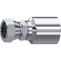 Stainless Steel One piece double hexagonal NPSM female 60° cone with o.ring