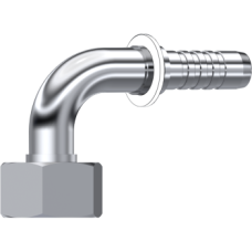 Stainless Steel Metric swivel female 24° seat with o.ring (90° Elbow) Z66205523820